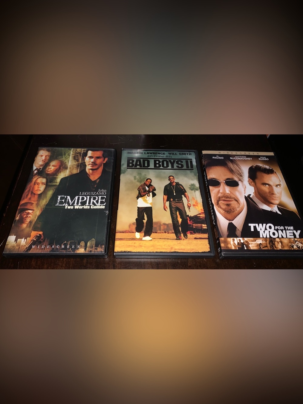 DVDs Movie Bundle New BadBoys II Empire & Two for the Money